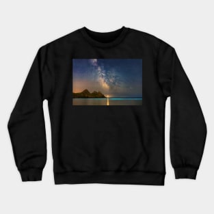 Three Cliffs Bay Bioluminescent Plankton Crewneck Sweatshirt